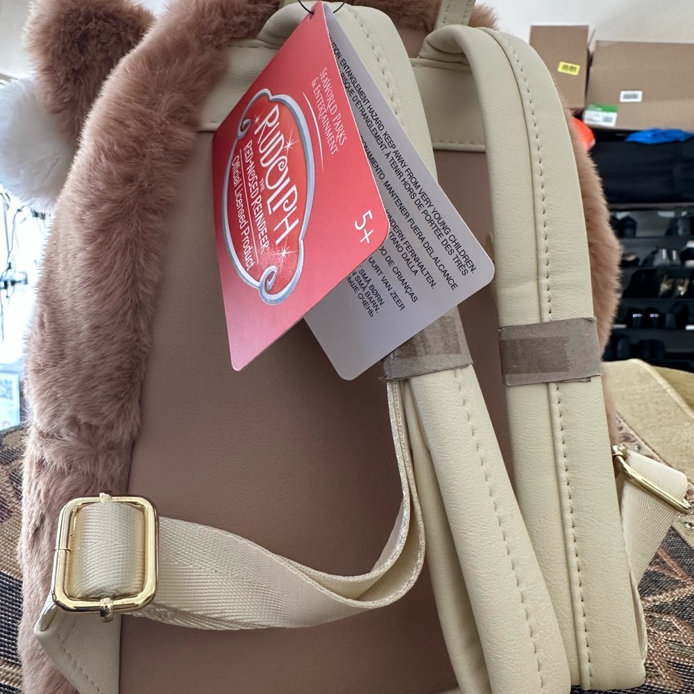 Plush Tan Backpack